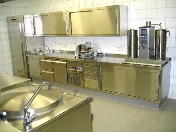 Blick in eine Großküche